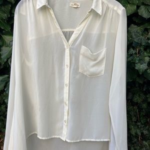 Sheer white blouse